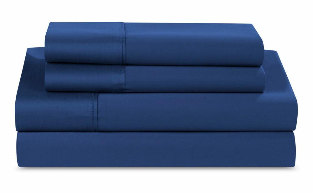 Hyper-Cotton™ 4-Piece Queen Sheet Set – Navy Bedding