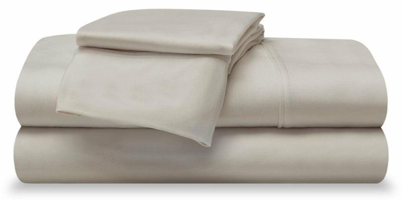 Hyper-Wool™ Performance 4-Piece Queen Sheet Set – Medium Beige Bedding