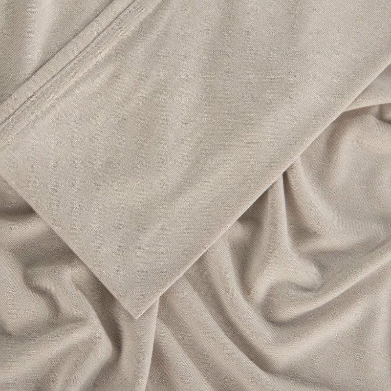 Hyper-Wool™ Performance 4-Piece Queen Sheet Set – Medium Beige Bedding