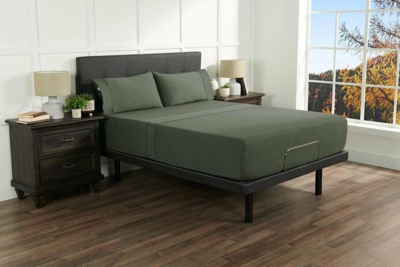 Hyper-Wool™ Performance 5-Piece King Split Sheet Set – Forest Green Bedding