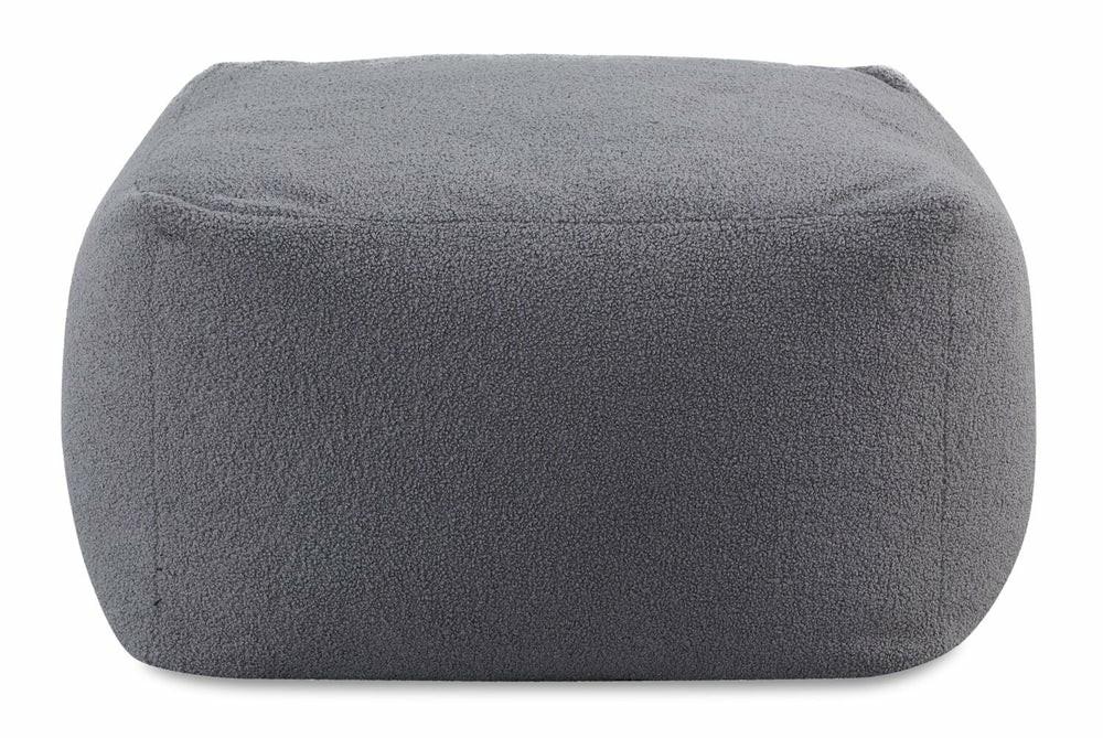 Jenny 27.5″ Ottoman Pouf – Grey Furniture