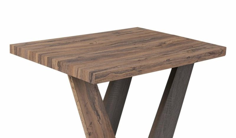 Kinsley 23.6″ Modern End Table – Dark Brown Wood End Tables