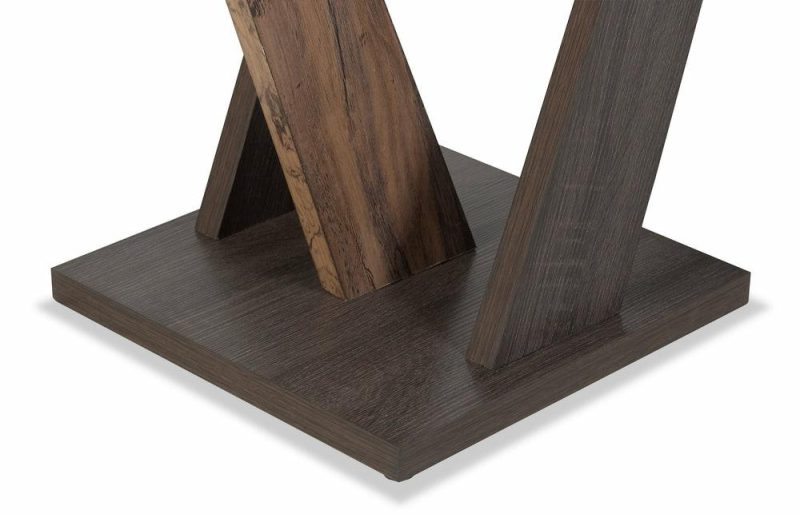 Kinsley 23.6″ Modern End Table – Dark Brown Wood End Tables