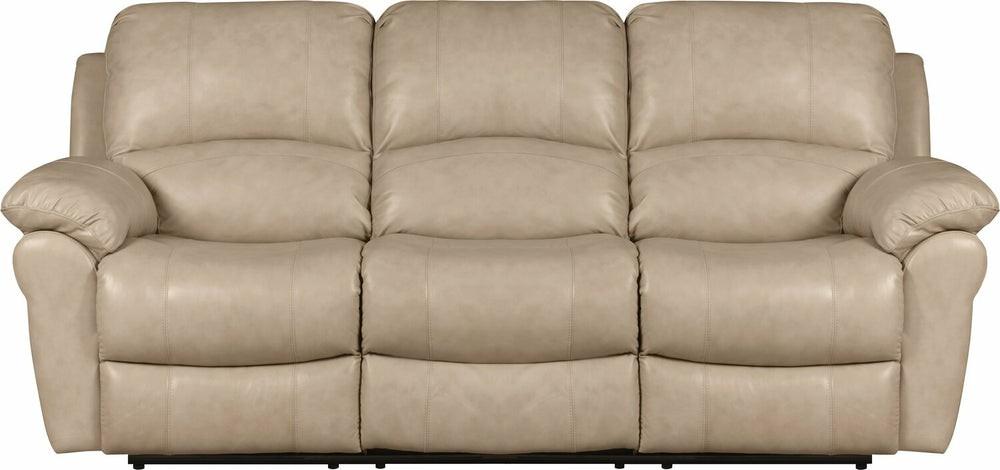 Kobe 87.4″ Stone Beige Genuine Leather Reclining Sofa Furniture