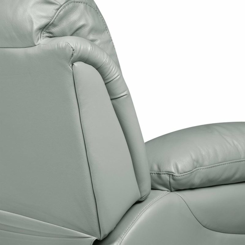 Kobe Genuine Leather Power Recliner – Blue Furniture