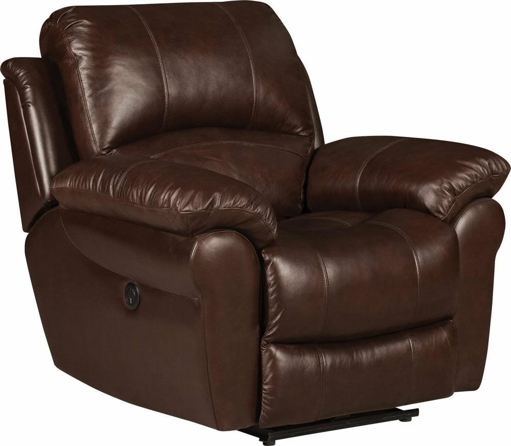 Kobe Genuine Leather Power Recliner – Brown Furniture