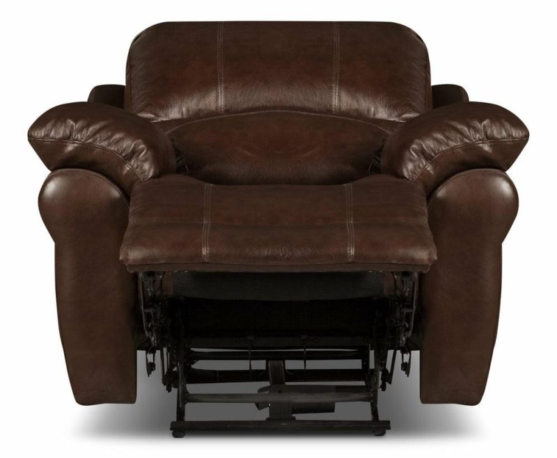 Kobe Genuine Leather Power Recliner – Brown Furniture