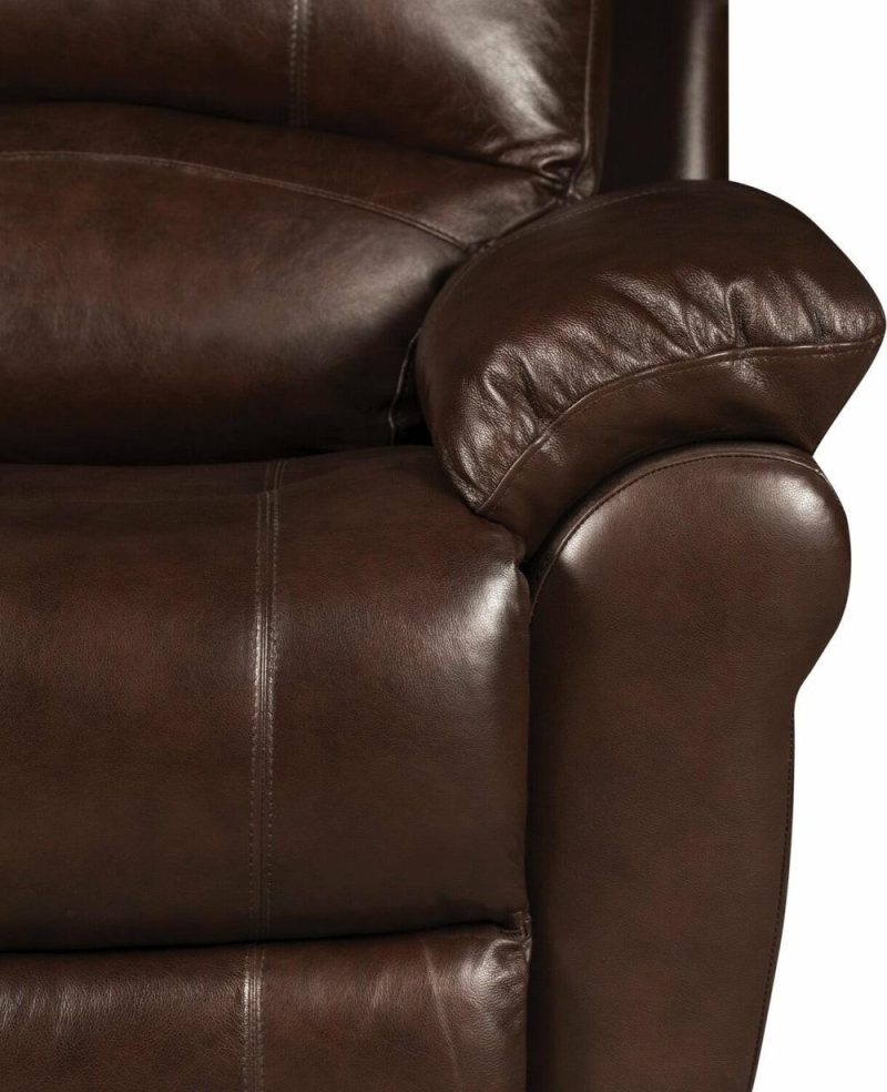 Kobe Genuine Leather Power Recliner – Brown Furniture