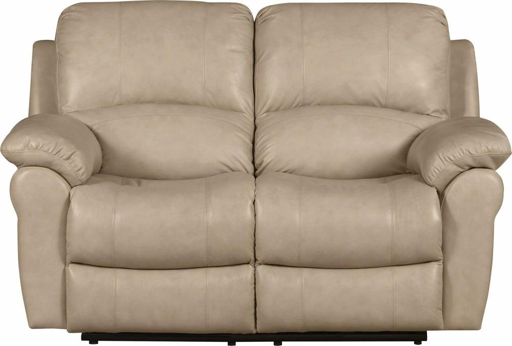 Kobe Genuine Leather Reclining Loveseat – Stone Furniture