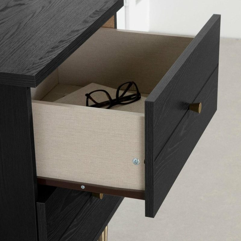 Lake Nightstand – Black Bedroom