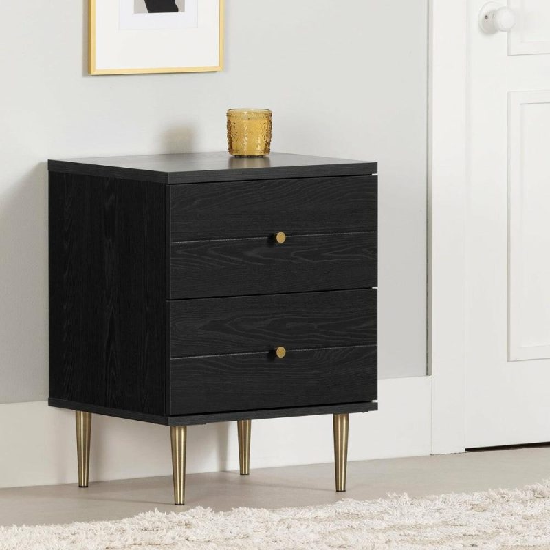 Lake Nightstand – Black Bedroom