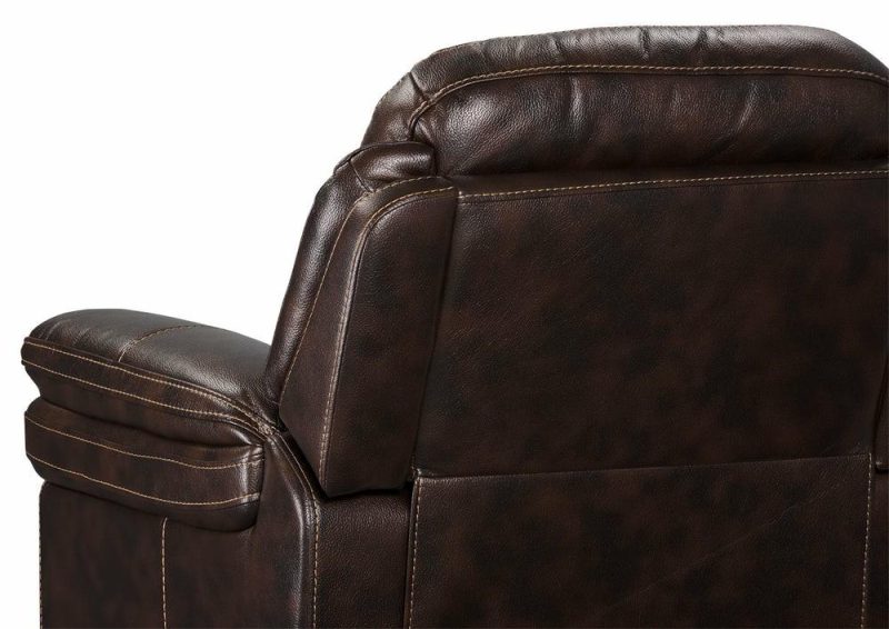 Leo Leath-Aire® Fabric Rocker Recliner – Walnut Furniture