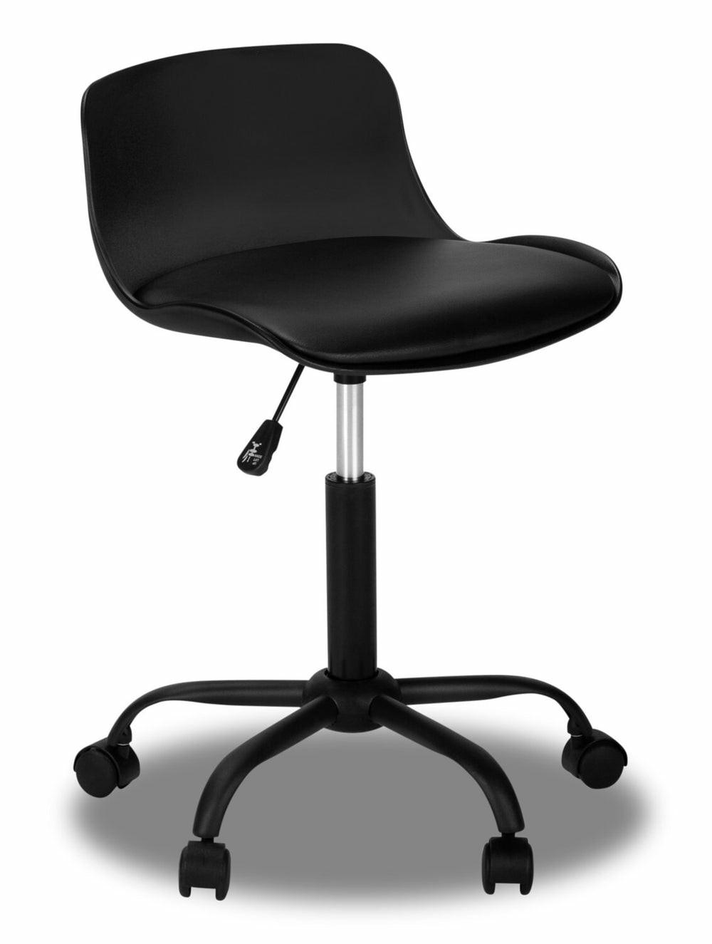 Letty 18.5″ Compact Office Chair With Low Back – Black Chairs