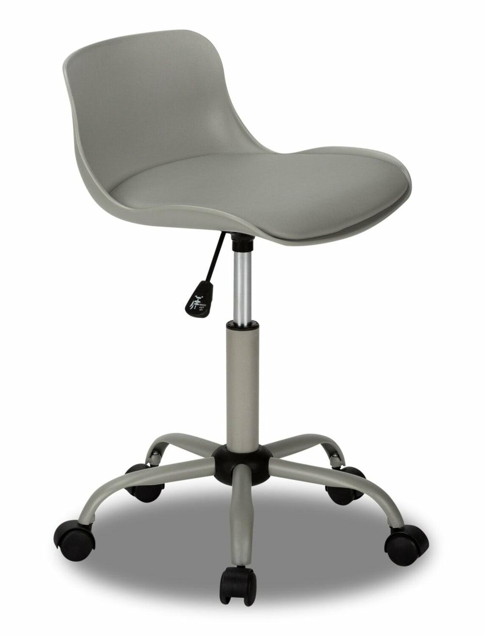 Letty 18.5″ Compact Office Chair With Low Back – Grey Chairs