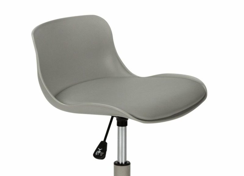 Letty 18.5″ Compact Office Chair With Low Back – Grey Chairs