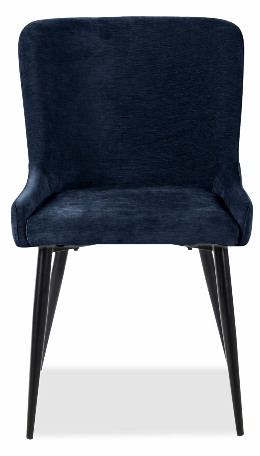 Lexi Dining Chair With Velvet-Look Fabric, Metal – Blue Dining Chairs