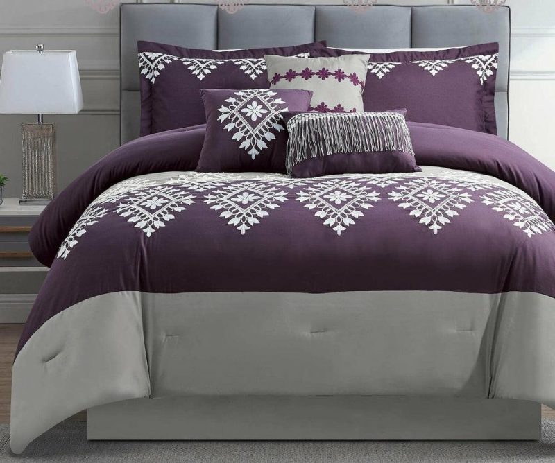 Lisbon 7-Piece Queen Comforter Set Bedding