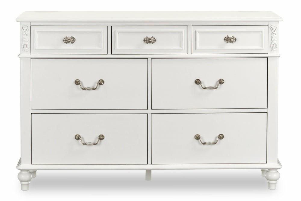 Livy 7-Drawer Dresser For Kids, 56″W – White Bedroom