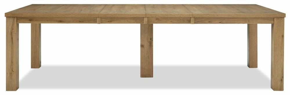 Logan Dining Table With 72-108″W Extension – Natural Oak Dining Room