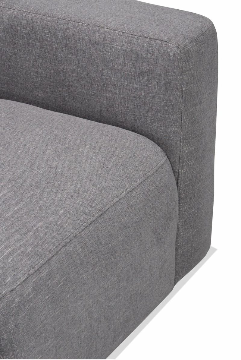 Lotus Chenille Loveseat – Charcoal Furniture