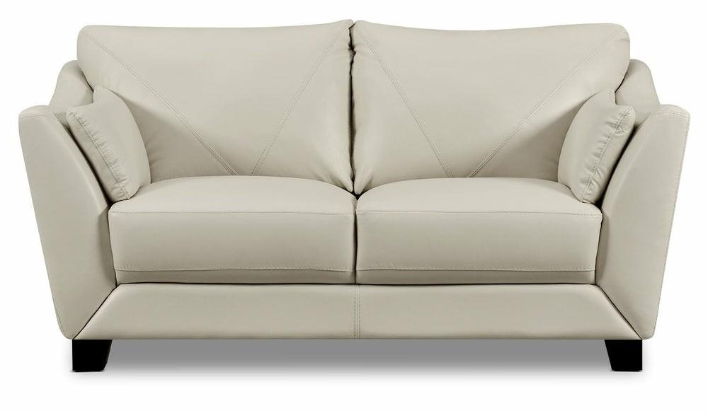 Lusso 100% Genuine Leather Loveseat – Smoke Furniture