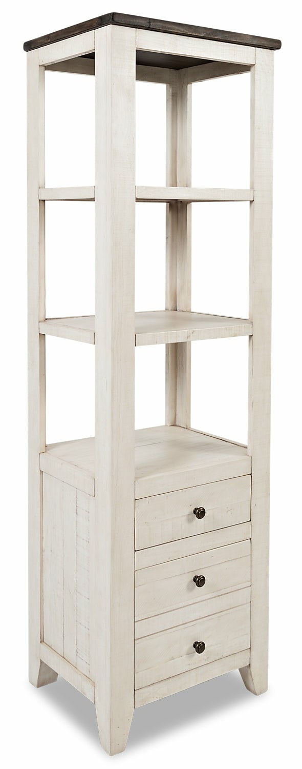 Madison Bookcase Pier – White Bookcases