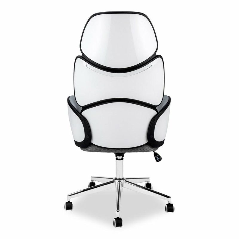 Maren 25″ Executive Office Chair – Grey & White Chairs