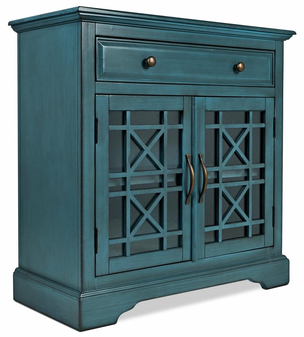 Marseille 32″ Accent Cabinet With Drawer – Antique Blue Buffets, Servers And Cabinets