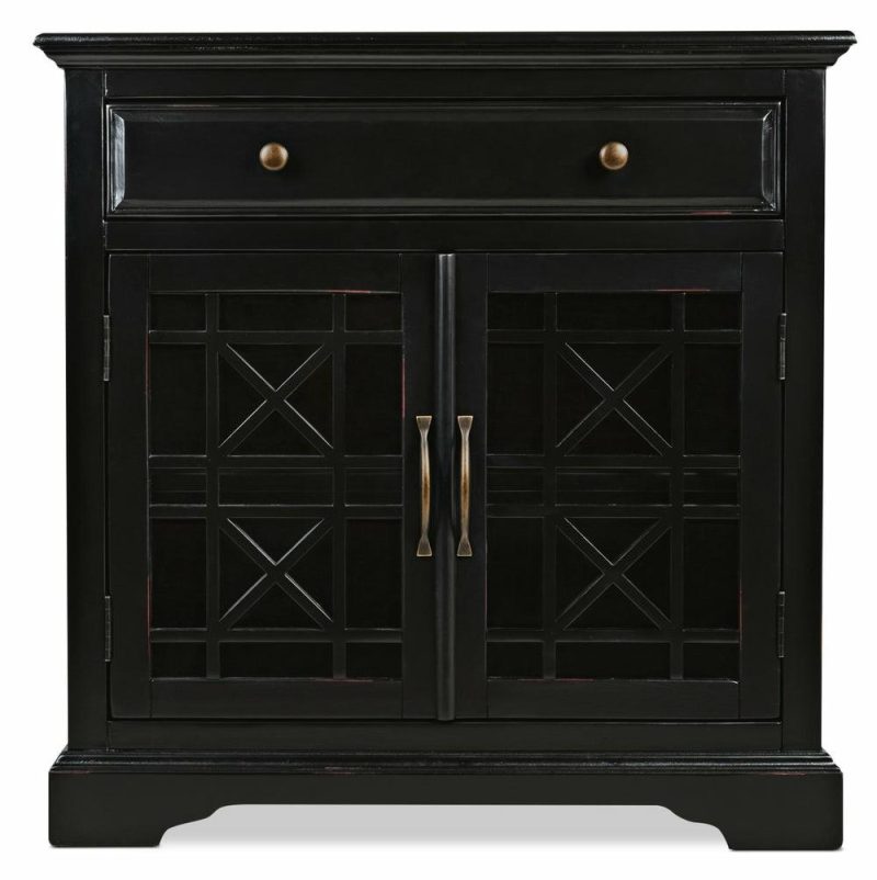 Marseille 32″ Accent Cabinet With Drawer – Black Buffets, Servers And Cabinets