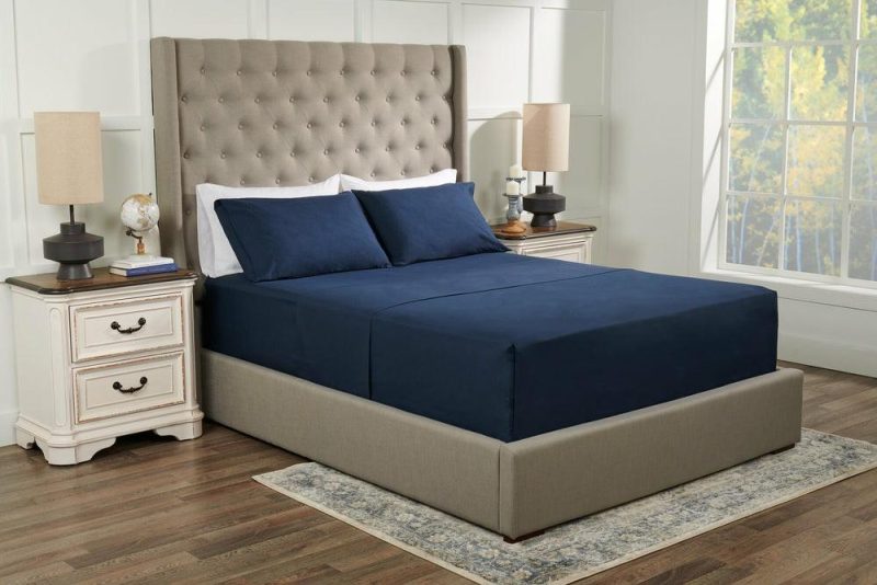 Masterguard® Ultra Advanced 4-Piece Full Sheet Set – Navy Bedding