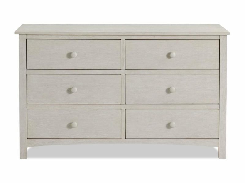 Midland 6-Drawer Dresser, 56″W – White Bedroom