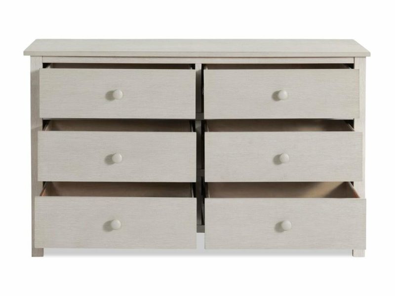 Midland 6-Drawer Dresser, 56″W – White Bedroom