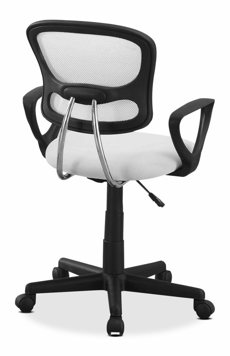 Mika 21″ Office Chair – White & Black Chairs