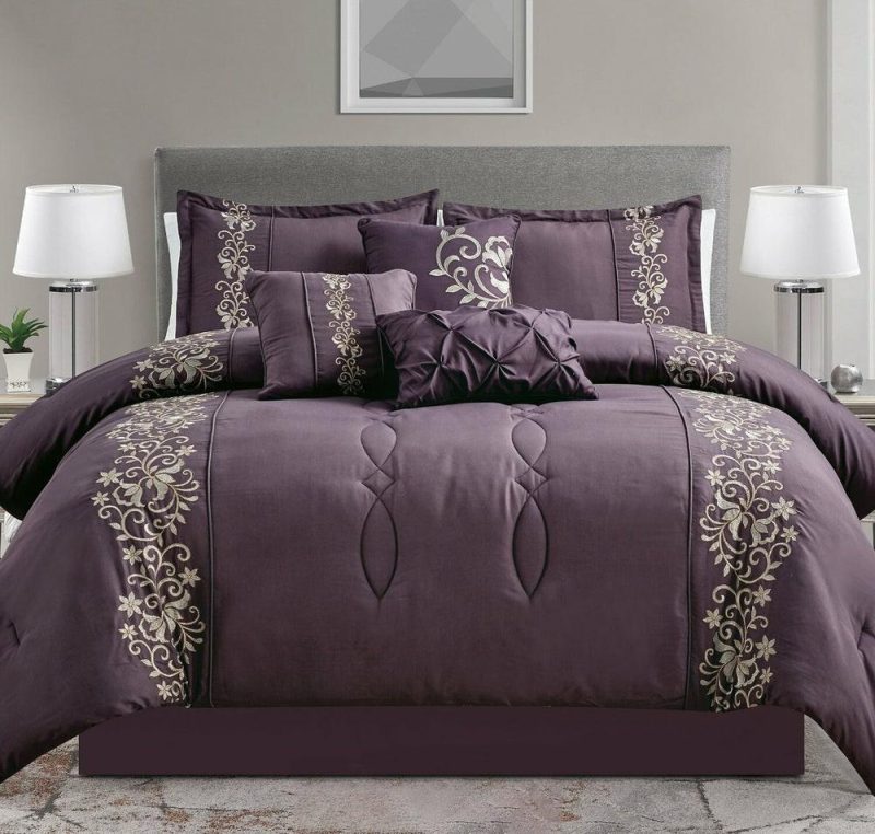 Milan 7-Piece Queen Comforter Set Bedding