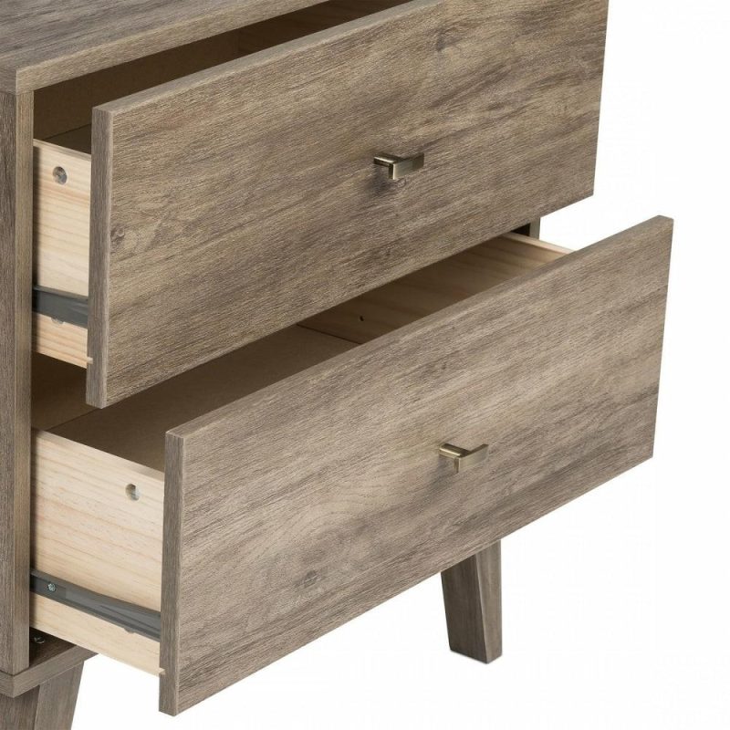 Milo 2-Drawer Nightstand – Drifted Grey Bedroom