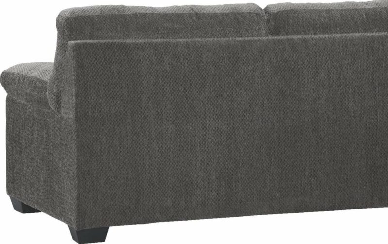 Morty 2-Piece Chenille Left-Facing Sofa Bed Sectional – Grey Furniture