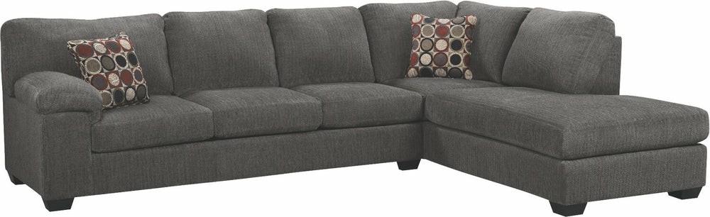 Morty 2-Piece Chenille Right-Facing Sofa Bed Sectional – Grey Furniture