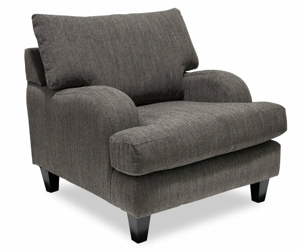 Nofia Chenille Chair – Charcoal Furniture