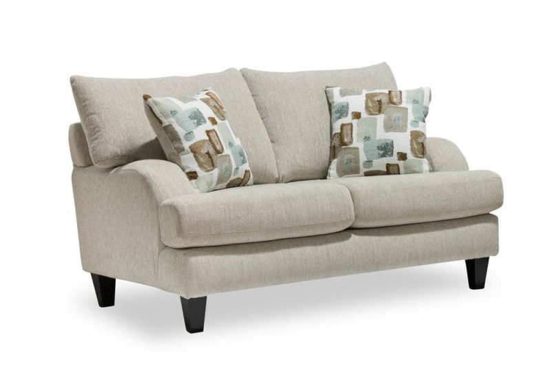 Nofia Chenille Loveseat – Linen Furniture