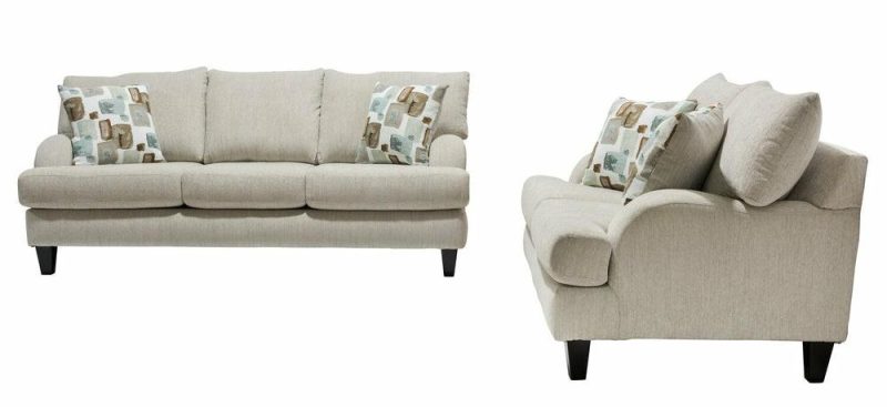 Nofia Chenille Loveseat – Linen Furniture