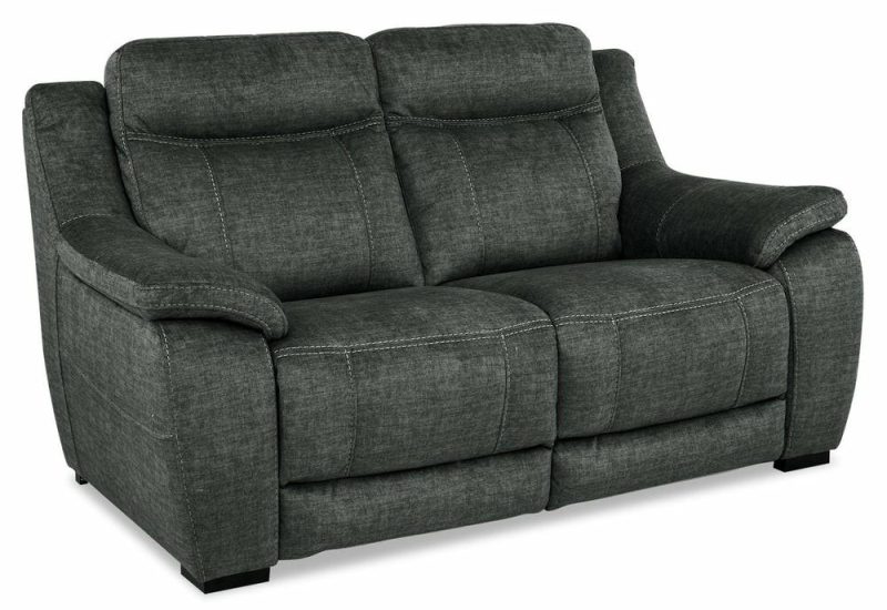 Novo Fabric Loveseat – Grey Furniture