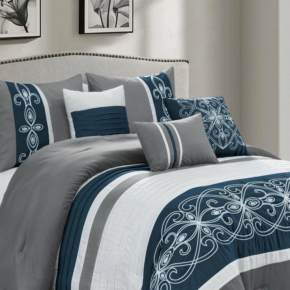 Ohio 7-Piece Queen Comforter Set Bedding