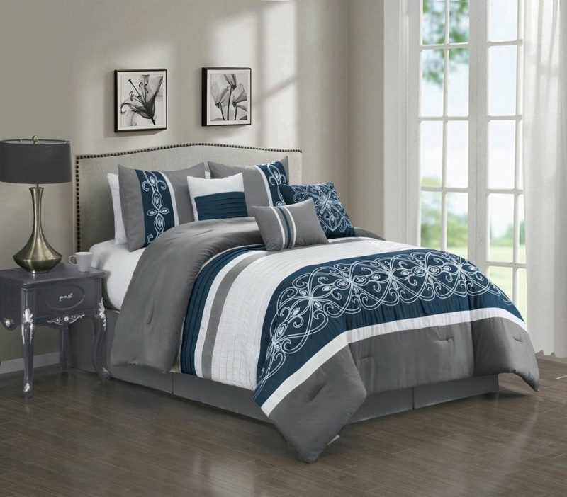 Ohio 7-Piece Queen Comforter Set Bedding