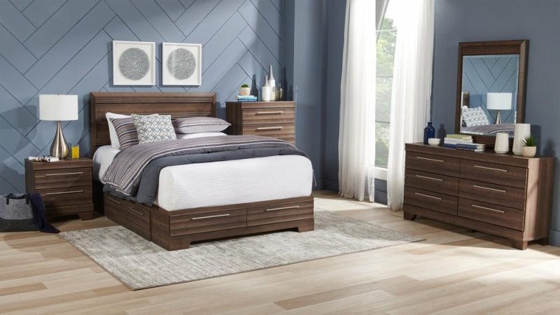 Olivia Bedroom 6-Drawer Dresser, 61.3″W X 32.8″H, Made In Canada – Grey Bedroom