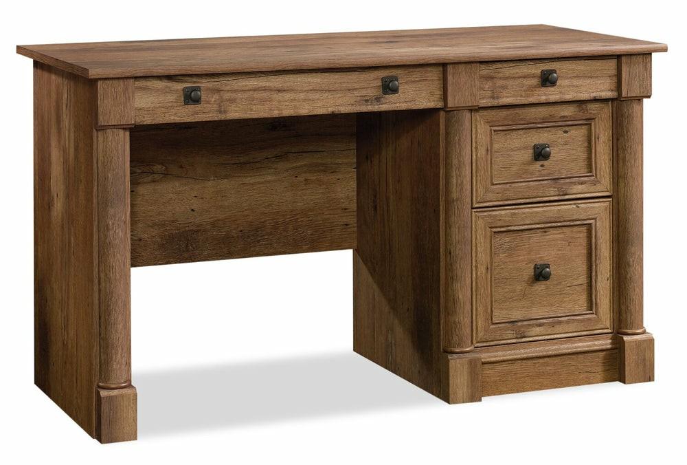 Palladia 53.15″ Desk With 3-Drawers – Vintage Oak Desks