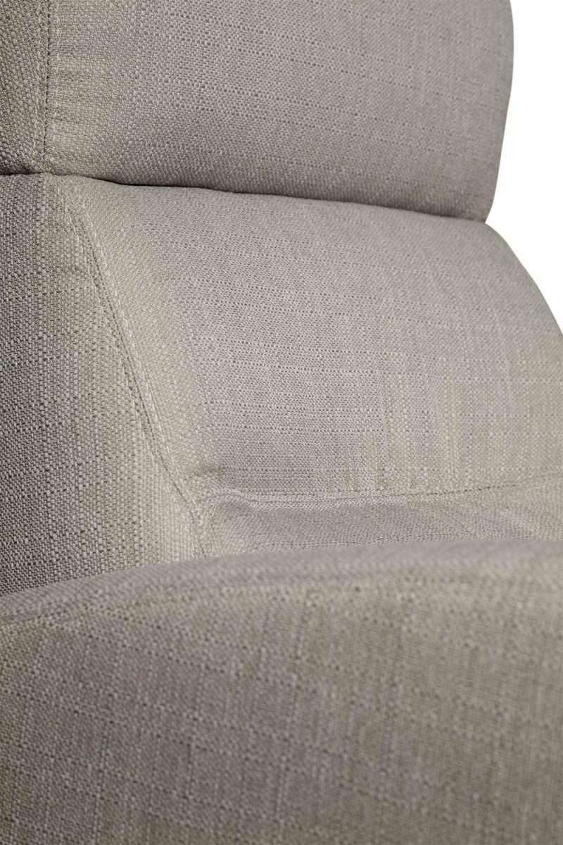 Penny 29.1″ Taupe Linen-Look Fabric Swivel Rocker Reclining Chair Furniture