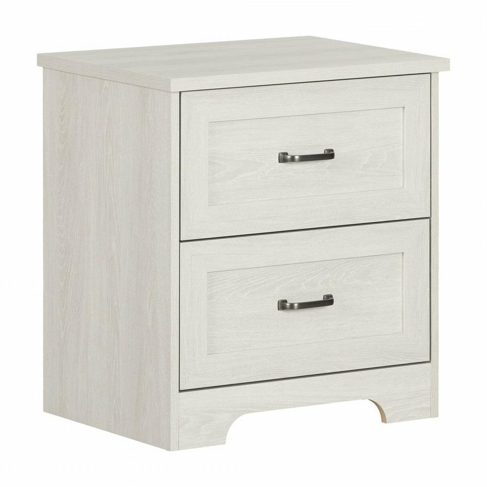 Prairie 2-Drawer Nightstand – Winter Oak Bedroom