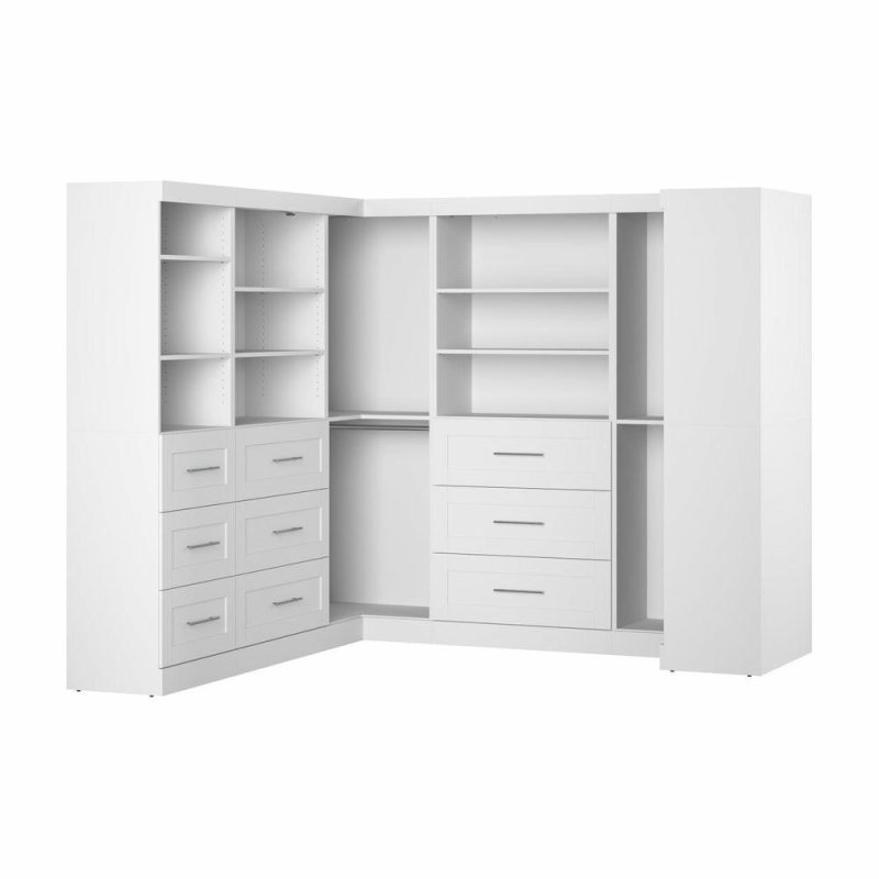 Pur 161 W Walk-In Closet Organizer System – White Armoires & Wardrobes