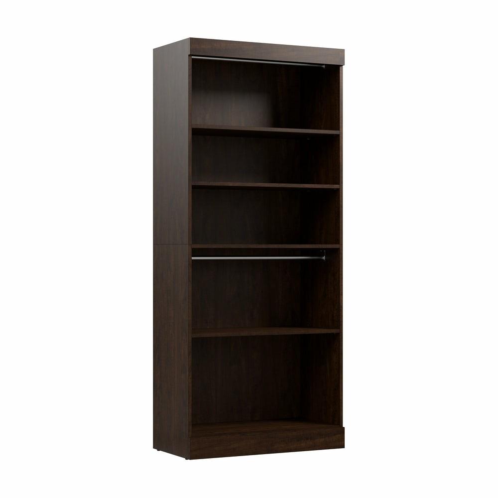 Pur 36 W Closet Organizer – Chocolate Armoires & Wardrobes