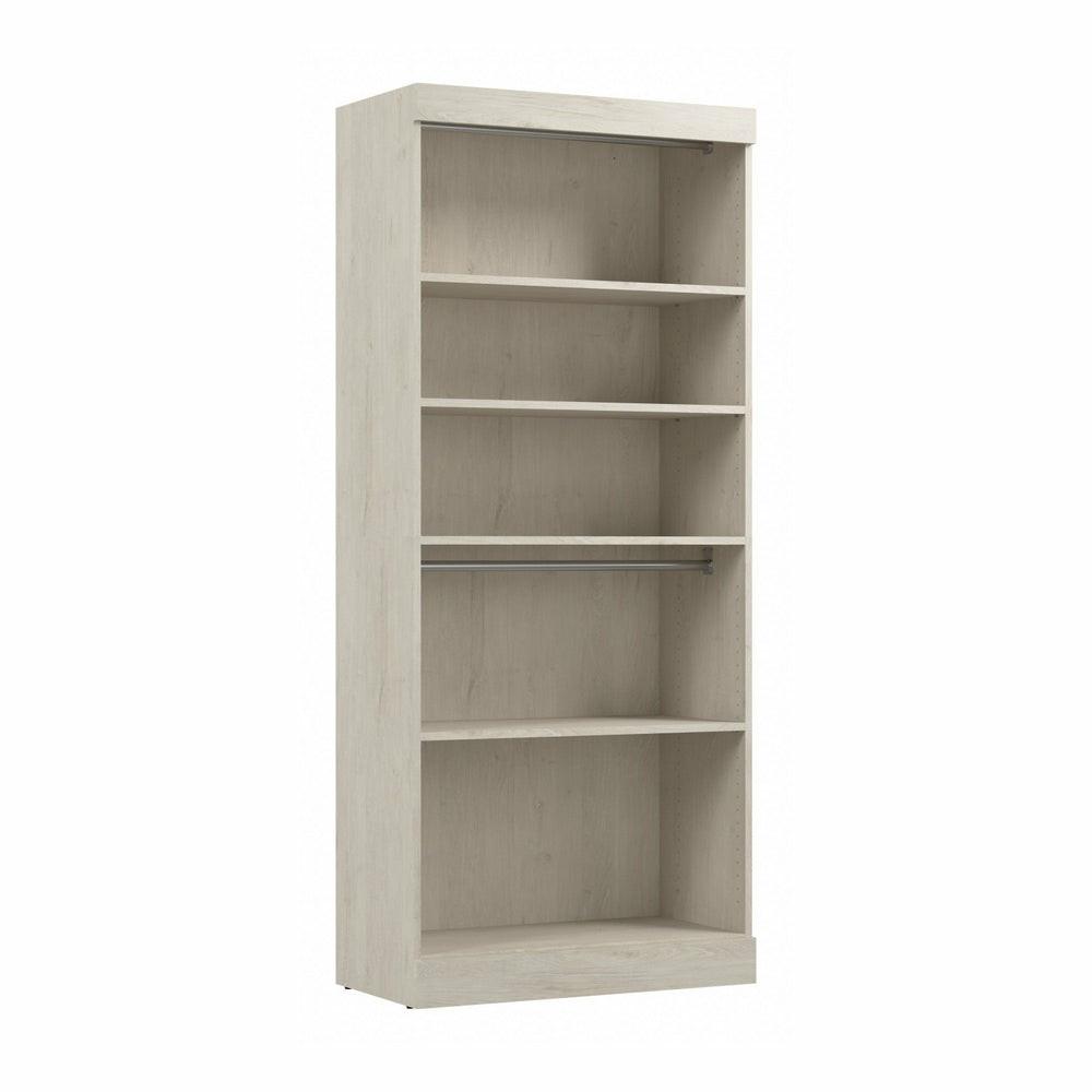 Pur 36 W Closet Organizer – Linen White Oak Armoires & Wardrobes